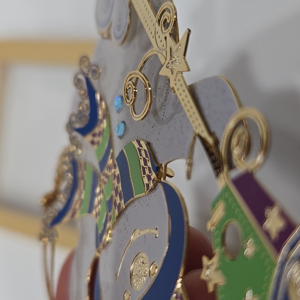 Baldwin Brass 24kt Gold Snippety‎ Snowman Ornament Christmas Holiday - Picture 10 of 15